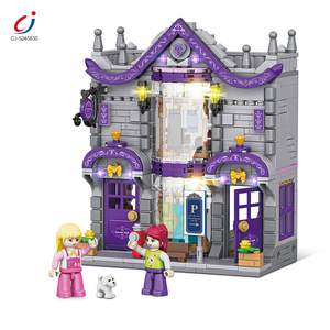 Juguetes Educativos Chengji para Niños, Juego de Bloques de Construcción de Plástico con Iluminación, Tienda de Ropa, 703 Piezas, Modelo 703 - Product Image 1