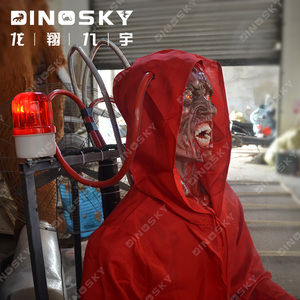 Spookhuis Animatronics Horror Props Ghost Zitten Op Elektrische Stoel Halloween Decoratie Supply - Product Image 6