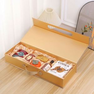 New Eco-Friendly Grey Board Gold Handbag Candy Graduation Book <b>Gift</b> <b>Box</b> Self Erecting Bronzing UV Printing <b>Gift</b> & Craft - Product Image 2