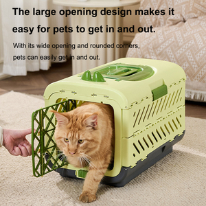 Caja de Transporte para Mascotas Tipo Cápsula Espacial, Plegable, de Plástico, Portátil, para Todas las Estaciones, Jaula para Perros y Gatos - Product Image 2