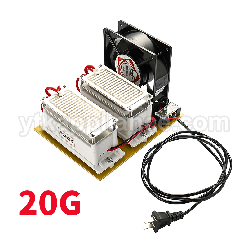 Очиститель для генератора озона, 20 г, портативный генератор озона, двойная Встроенная керамическая пластина, очистители воздуха