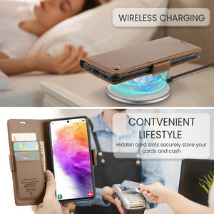 Étui portefeuille en cuir rétro <span class=keywords><strong>R20</strong></span> pour Samsung Galaxy M14, housse de protection durable pour téléphone portable Samsung M10 M20 M30 M54 - Product Image 2
