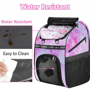 Mochila de fútbol juvenil impermeable, con compartimento y soporte para balón, para niños y niñas, muestra gratuita. - Product Image 1