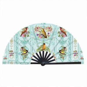 Abanico de Bambú Oxford Satinado de 13 Pulgadas con Impresión de Logotipo Personalizado, Abanico Clásico Portátil para Fiestas de Año Nuevo, Abanico Grande de 33 cm con Impresión - Product Image 6