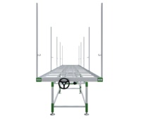 Reinfa Bancs roulants Tables d'écoulement Plateaux de table Flood Grow Ebb and Drain Table roulante 4x8