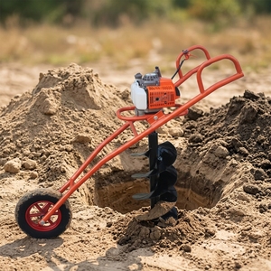Perforadora de Tierra a Gasolina con Ruedas, 52cc, para Cercas y Plantaciones - Product Image 3