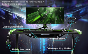 Thiết Kế Mới RGB LED Light Gamer Bàn Bảng Rgb 2020 Gaming Bàn <span class=keywords><strong>PC</strong></span> Bàn Máy Tính Với 1200 Mét MDF Máy Tính Để Bàn - Product Image 4