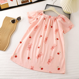 Pijamas para Meninas e Bebês em Atacado, Conjunto de Roupas de Dormir de Viscose de Bambu com Manga Curta - Product Image 4