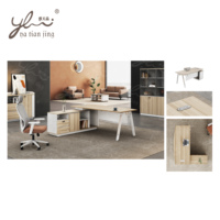 Design moderno personalizzabile MDF Executive scrivania con File Cabinet stazione di lavoro scrivania per i gestori