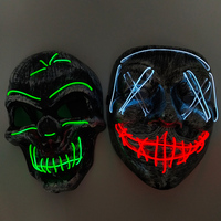 Costume de fête, fournitures de fête, masque LED, fil EL