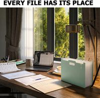 Organisateur de fichiers accordéon à 13 compartiments, grande capacité, dossier extensible en plastique pour documents, idéal pour le bureau