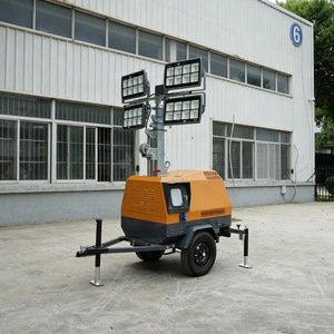 Mobile <b>Light</b> Tower Led Diesel Generator 4x1000w For Construction Site Night Work - Product Image 3