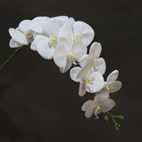 Orchidée Phalaenopsis Artificielle de Luxe Everbloom de Haute Qualité, Film Souple Fait Main, Design Effet Réel, Papillon, Mariage, Saint-Valentin