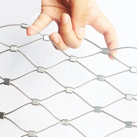 Grillage en fil d'acier inoxydable pour décoration, clôture, câbles, filet de protection flexible en acier, grille de sécurité 30 50 70 100mm