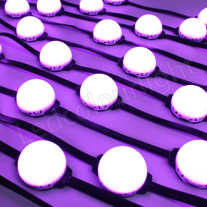 50MM RGB Milky LED Point Light DMX Control Decor Pixel LED Light ...