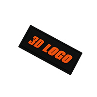 Badge tactique en caoutchouc Pvc, étiquette de Logo 3d en relief ou en relief pour vêtements