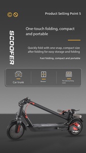 OAKEROO Adult Blue Tooth E-scooter-Patinete plegable para adolescentes y adultos con un peso de hasta 120 - Product Image 6