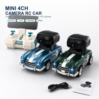ZY003 Mini Voiture Télécommandée avec Caméra 2.4G Style Classique, Lumières, Sons et Vibrations, Jouet pour Enfants avec Caméra Magnétique