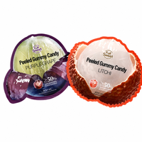 Sachets souples personnalisés uniques à contour, avec encoche de déchirement et ouverture facile, pour produits alimentaires variés et bonbons