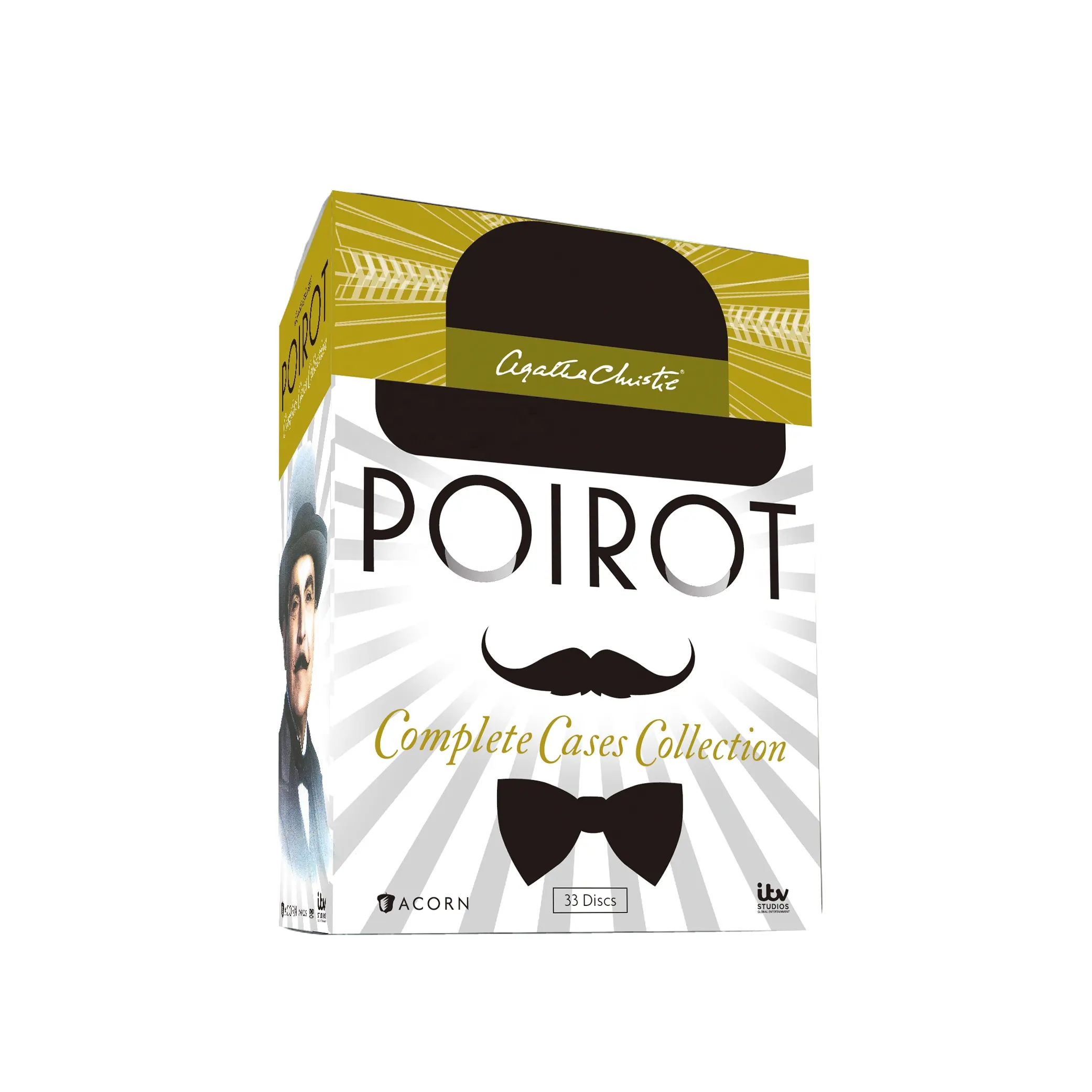 Dvd Boxed Sets Films Tv-Show Films Kopen Fabriek Voorraad Agatha Christies Christie 'S Poirot Complete Hoesjes Collectie 33dvd