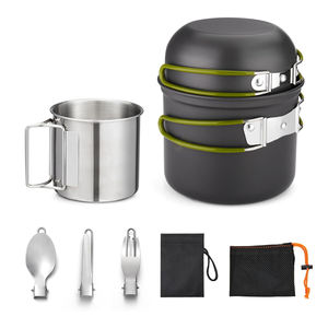 أواني محمولة للتخييم في الهواء الطلق أواني للتخييم مع وعاء لتبديل حقائب الظهر السياحية أواني للسفر - Product Image 6