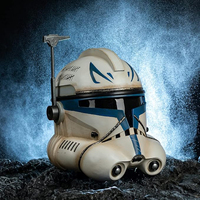 Casco Realista del Capitán Rex, Soldado Clon Fase 2, de Resina, Carcasa Dura, para Cosplay de Guerra, Casco de Comandante