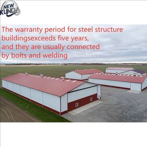 Étable légère préfabriquée de structure en acier et poulailler conçus avec le revêtement anti-corrosif galvanisé - Product Image 6