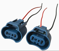 Connecteur de phare automobile étanche 9005 avec base de douille d'ampoule, prise de lampe grande taille et contact en cuivre, boîtier en PC