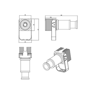 80v Customized Crane Virtual Sign <b>Projector</b> for Industrial Workshop Safety <b>Lighting</b> - Product Image 6