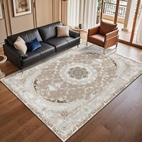 Tapis de sol modernes à motifs floraux, fabriqués à la machine, écologiques, en polyester, pour le salon, décoration de la maison, vente chaude