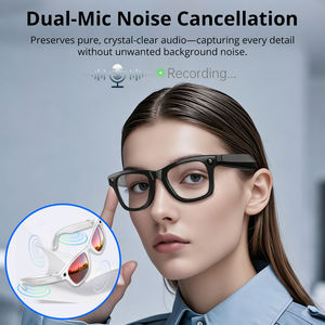 Lunettes intelligentes AR avec vidéo mains libres, détection d'objets par IA, réduction du bruit, double micro et traduction multilingue - Product Image 4