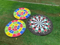 Jeu de fléchettes portable et pliable avec balles collantes en plastique, sûr pour les jeux en intérieur, les fêtes et les activités familiales