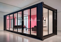 Maison Modulaire de Luxe en Conteneur Préfabriqué 20 pieds, Conception Extensible et Respirante pour Hôtels et Utilisation Extérieure