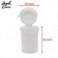 Laris Manis di AS, Botol Plastik PET 30cts untuk Permen Bunga, Botol Plastik untuk Minyak Ekstrak Bunga dengan Cincin Pengaman