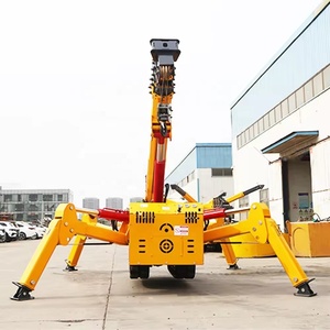 Mini nhiệm vụ nặng nề mini Spider Crawler Crane thang máy hoist Telescopic Boom thủy lực OUTRIGGER cần cẩu nhỏ cho không gian hẹp - Product Image 5