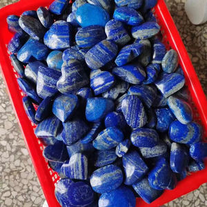 Pierre de palmier en gros, pierre roulée, forme de cœur, pierre de guérison en cristal, lapis-lazuli, artisanat pour décoration, cadeau - Product Image 2