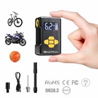 Mini pompe portable 130 PSI sans fil rechargeable, compresseur d'air électrique pour pneus, type C, vélo, moto, vélo électrique, sports