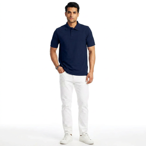 Vêtements décontractés Polos pour hommes Nouveau design Logo personnalisé Polos respirants de couleur unie Vente chaude quantité minimale de commande bas Production rapide - Product Image 1