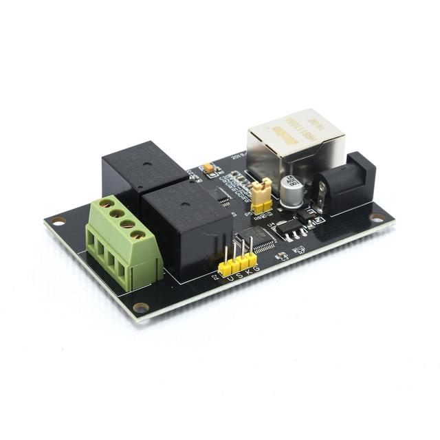 2 Channel DC5V 10A Industrial IP Network Relay Module Remote Controller Ethernet to RS485 Modbus HHT-NET2D
