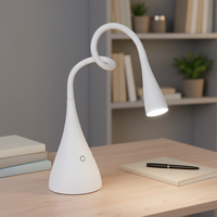 Lampe de table portable moderne pour chambres à coucher et salles de lecture, éclairage DC, lampe de table simple en aluminium avec commande tactile, abat-jour flexible