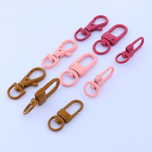 Mousquetons pivotants en zinc couleur bonbon, crochets à pression, anneaux <span class=keywords><strong>porte</strong></span>-clés avec serrure TSA, accessoires de fabrication de bijoux et de <span class=keywords><strong>porte</strong></span>-clés DIY, vente en gros - Product Image 5