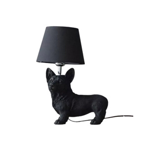 Lámpara de mesa nórdica con forma de cachorro, resina E27, accesorio de iluminación decorativo para dormitorio y estudio - Product Image 5