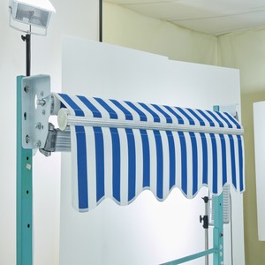 Auvent rétractable personnalisable de 5 m en alliage d'aluminium moderne, revêtement PVDF anti-UV, protection contre le soleil et la pluie, pour terrasse extérieure, balcon - Product Image 2