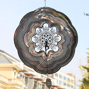 Tree of Life 3D Stainless Steel Wind Spinner Outdoor <b>Garden</b> <b>Hanging</b> Decoration - Product Image 6