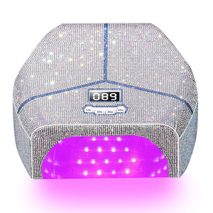 Lampe à ongles à lumière rouge de luxe sur mesure fabriquée en usine 180W 48 perles UVLED Base magnétique Acier inoxydable pour manucure - Product Image 6