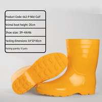Bottes de pluie unisexes légères et recyclables en PVC, avec amorti, soutien de la voûte plantaire, antidérapantes et lumineuses, à prix abordable
