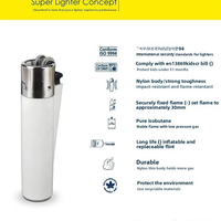 Briquet Clipper de l'usine Jiaxin, vente en gros, avec élégant allumeur plat, roue à silex espagnole jetable et corps en nylon rechargeable de couleur unie