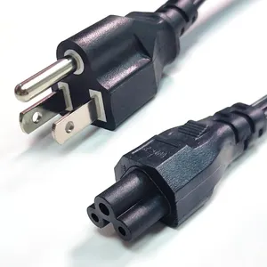 SENYE-CABLE de Alimentación de 3 clavijas, suministro IEC C13, Cable de extensión de plomo de 1,5 m, venta al por mayor, EE. UU., CA