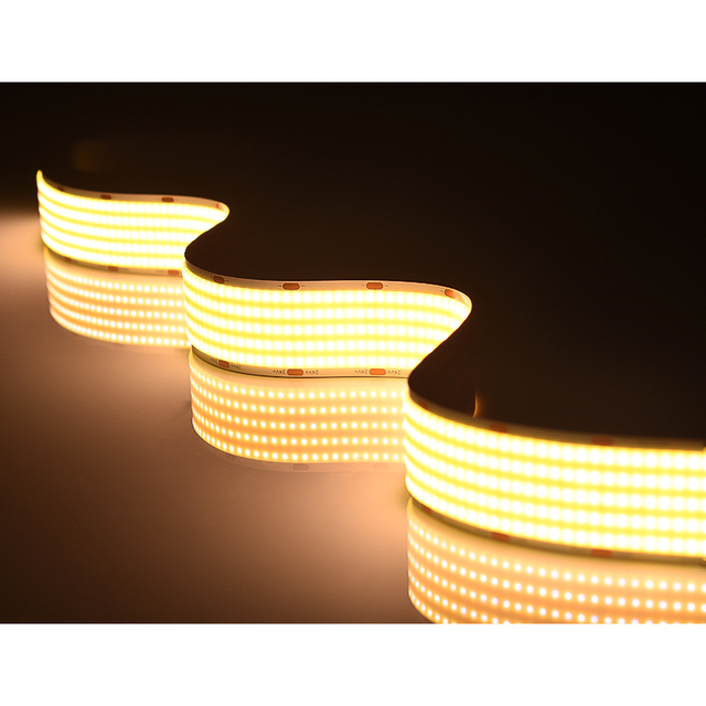 Ultra-High Density 1600LED/M COB LED Strip High CRI 90 No Dark Spots Multi-CCT DC24V 40W/M 30mm Cut Length USB IP20 Dimmable
