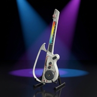 Guitare sans cordes pour enfants en ABS, jouet électronique 6 pièces, instrument de musique Montessori pour l'éveil des tout-petits